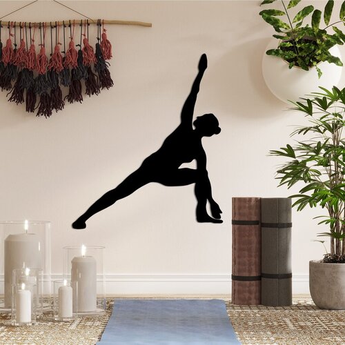 Wallity zidna dekoracija yoga 13, 47 x 55 cm, crna Cene