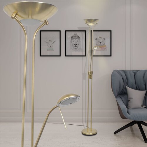 vidaXL LED Stoječa Svetilka z Možnostjo Zatemnitve 23 W Cene