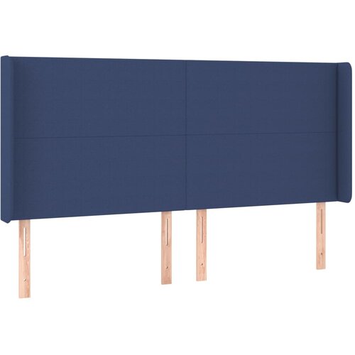 Maison Chic Vzglavna omarica - Nočna omarica - Posteljna omarica z u&scaron;esi modro 183x16x118/128 cm blago, (21709912) Cene