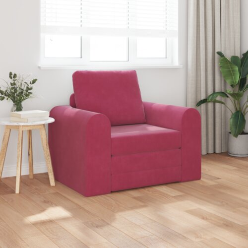 SOFA krevet 2 u 1 vino crvena 98x71x83 cm pli&scaron; Cijene