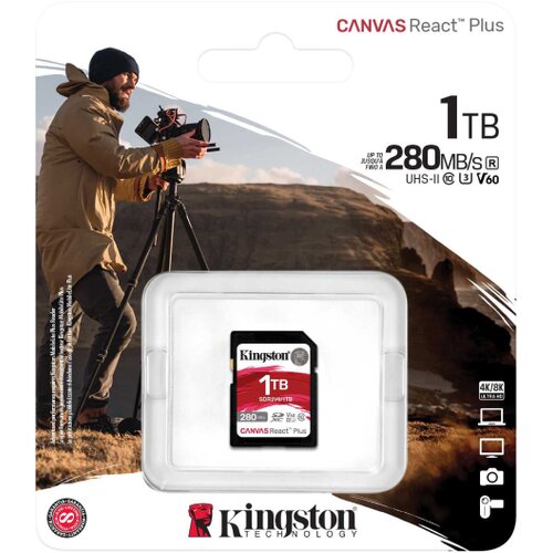 Kingston memorijska kartica 1TB SDXC Canvas React Plus UHS-II Cijene