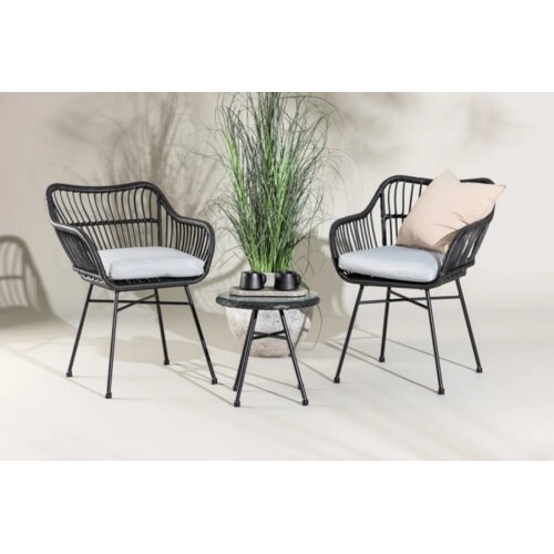 Venture Home Viga vrtni lounge set, crni Cijene