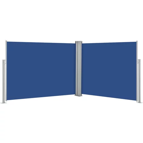 vidaXL Uvlačiva bočna tenda plava 140 x 1000 cm
