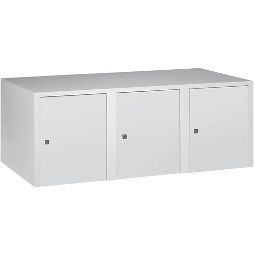 Wolf Zgornja omarica, 3 deli, VxŠxG 445 x 1200 x 500 mm, svetlo siva Cene