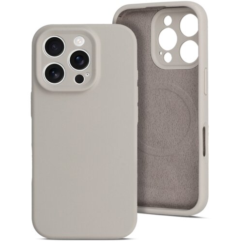 Onasi Mat Liquid silikonski ovitek z MagSafe za iPhone 16 Pro - siv Cene