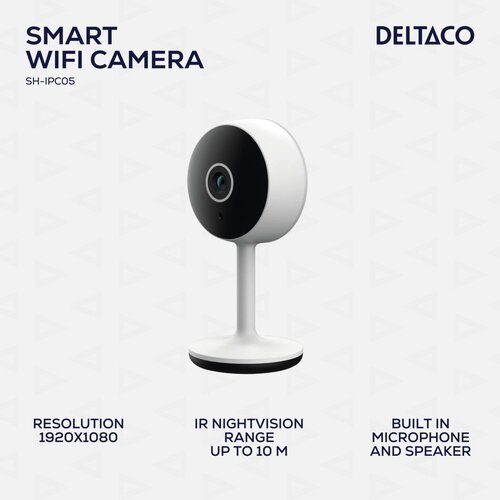 Deltaco SMART HOME WiFi kamera s senzorjem gibanja in dvosmernim zvokom, 2MP, IR nočna funkcija, ONVIF Slike