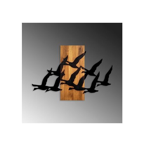Wallity Zidna dekoracija Ptice selice - 375, 58x84 cm, Crna Slike