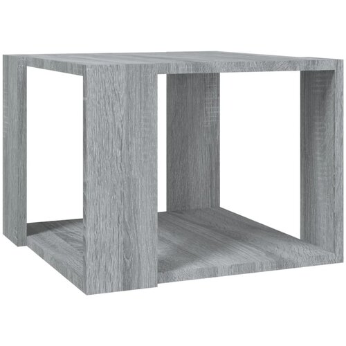 Maison Chic Klubska mizica - kavna mizica - Nizka mizica siva sonoma 40x40x30 cm konstruiran les, (21752532) Slike