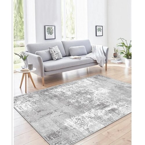 Tepih sa gumenom podlogom 140x220cm - Sivo-belo nijanjsiranje, TG-3122 Slike