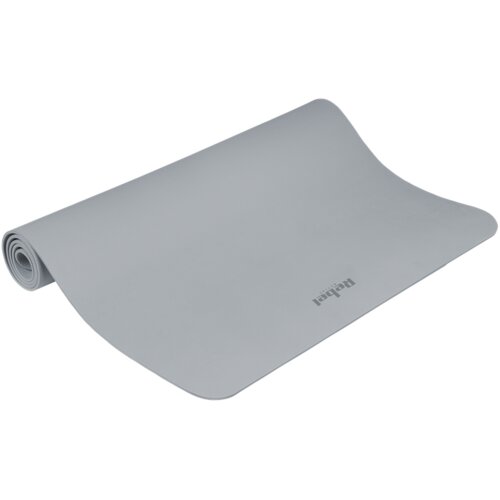 Rebel Active prostirka za gimnastiku za jogu, pilates, fitness, 200x115cm, debljine 1cm, TPE materijal, siva Slike