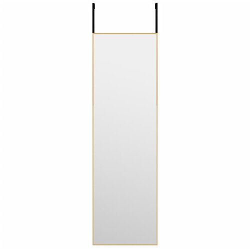 Maison Chic Ogledalo - Zrcalo - Kozmetično ogledalo za vrata zlato 30x100 cm steklo in aluminij, (21698005) Cene