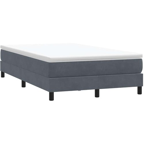 vidaXL Box Spring krevet bez madraca tamno sivi 120x210 cm samt Cene