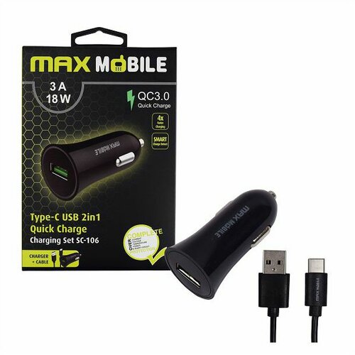 Max Mobile auto punjač USB-C Slike