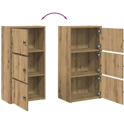 vidaXL Regal za knjige boja hrasta 40x24x77 cm konstruirano drvo Cijene