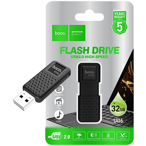 hoco. USB Flash Drive 32GB, USB 2.0, crni - UD6... Cijene