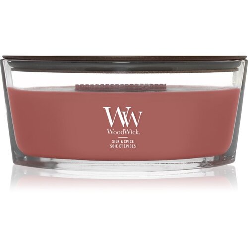 WoodWick Silk & Spice di&scaron;eča sveča z lesenim stenjem 453.6 g Cene