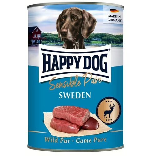 Happy Dog konzerva za pse Sweden - Divljač 400g Slike