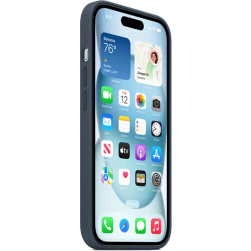 Apple iPhone 15 Silicone CaseW MagSafe - storm-blue, iphone-15 maska za mobilni telefon Cene