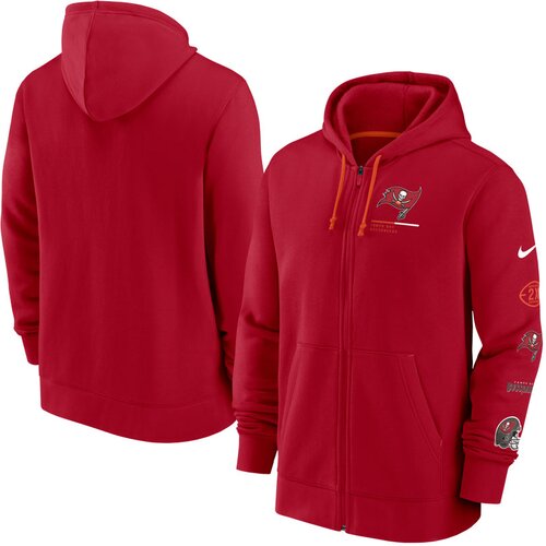 Nike mu&amp;scaron;ka Tampa Bay Buccaneers Legacy FZ zip majica sa kapuljačom Slike