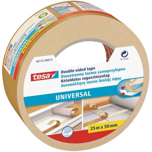 Traka LJEPLJIVA OBOSTRANA 50MM/25M UNIVERSAL TESA 56172-00013 BIJELA Cene