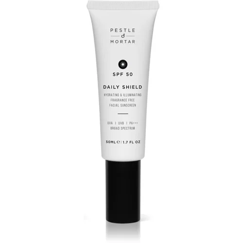 Pestle & Mortar Daily Sheild posvjetljujuća zaštitna krema SPF 50 50 ml