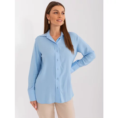 Fashion Hunters Light blue classic collared shirt