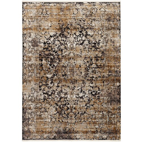Dieter Knoll TKANA PREPROGA Le Mans 140/200 cm tkano siva, zlate barve Cene