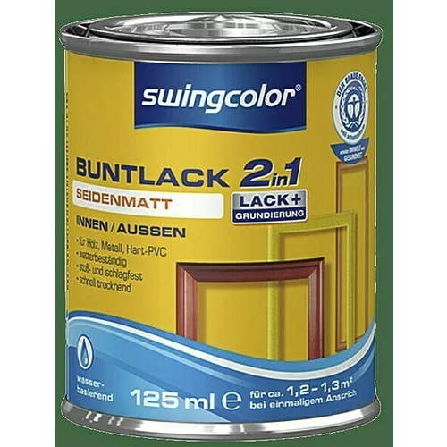 SWINGCOLOR Barvni lak 2v1 Swingcolor (listnato zelena, svilnato mat, 125 ml)