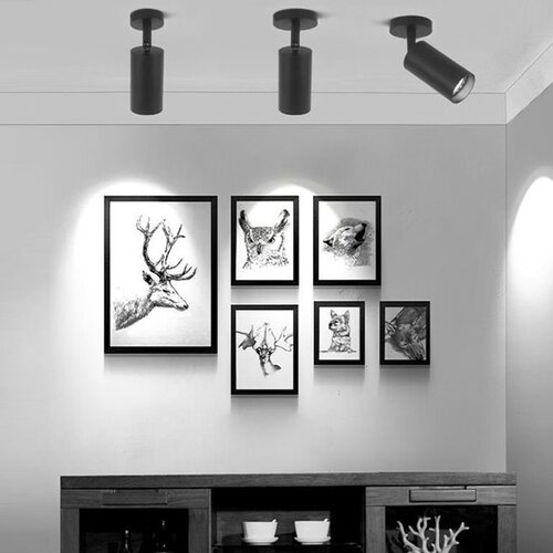 Toolight stropna visilica / zidni APP1244-1C BLACK Slike