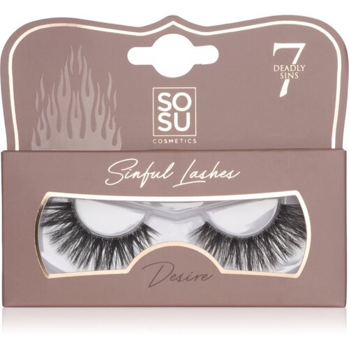 SOSU Cosmetics 7 Deadly Sins Lashes umjetne trepavice Desire 1 kom Slike