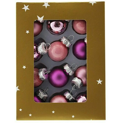  Okrasne krogle za božično drevo (12 kos, steklo, roza, različni odtenki) Cene