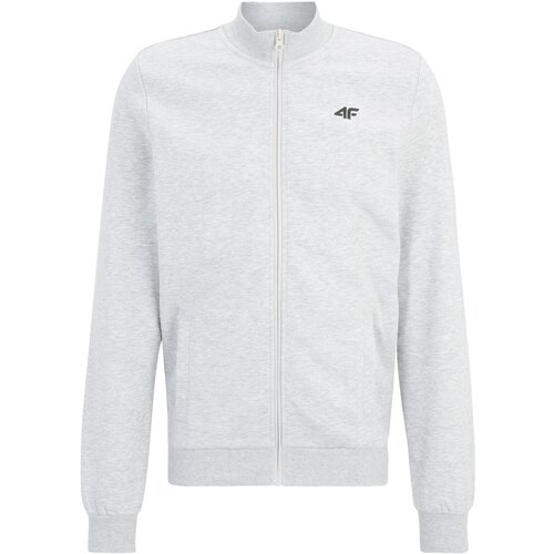 4f Športna jopa na zadrgo svetlo siva Cene