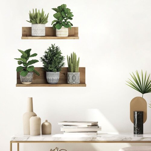 Ambiance Stenska nalepka 60x35 cm 3D effect Green Plants - Ambiance Slike