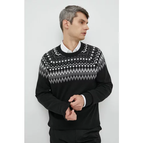 GAP Pamučni pulover za muškarce, boja: crna,