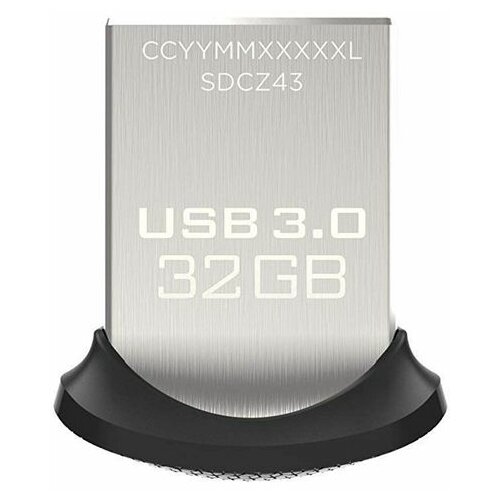 Sandisk Ultra Fit (SDCZ43-032G-GAM46) USB flash 3.0 32GB srebrno crni usb memorija Slike
