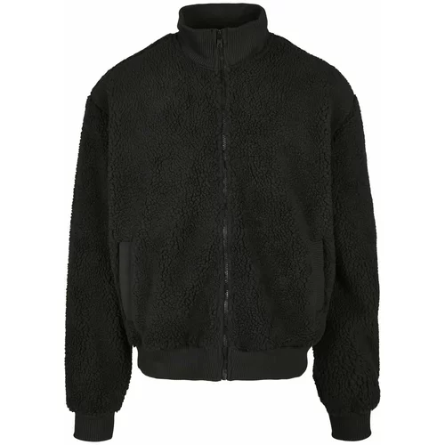Urban Classics Plus Size Sherpa Jacket Boxy Black