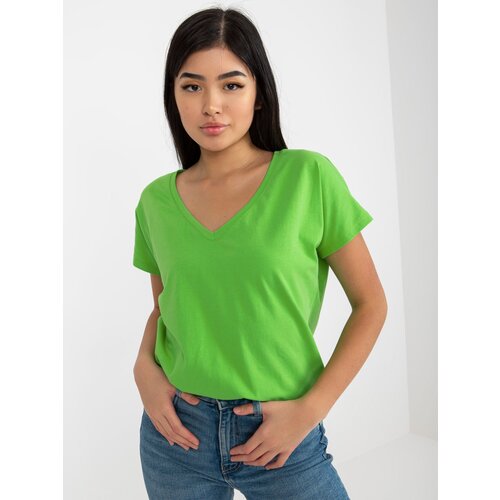 BASIC Feel Good T-shirt-RV-TS-4832.62P-light green Slike