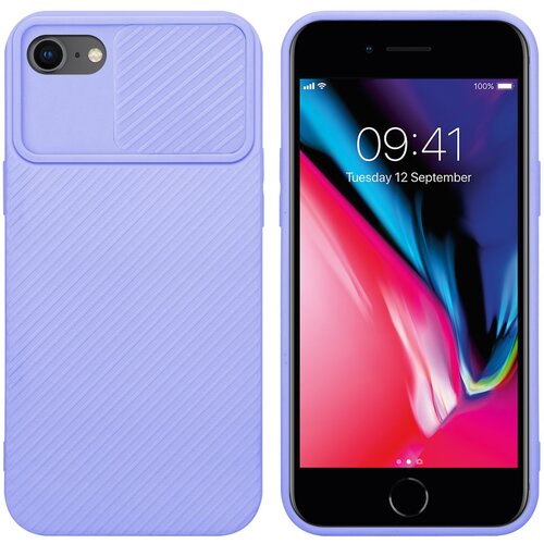 Cadorabo Ohi&amp;scaron;je, združljiv z Apple v Bonbon Purple - Za&amp;scaron;čitni pokrov iz fleksibilnega silikona TPU in z za&amp;scaron;čito pred kamero, (20596869) Slike