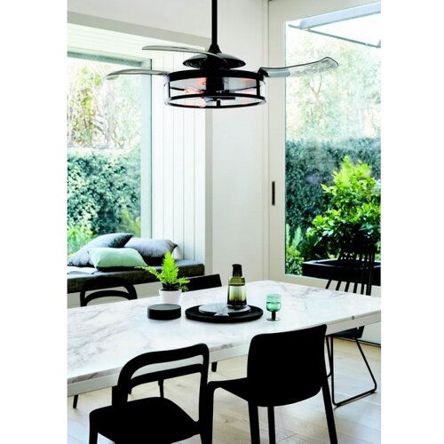 FANAWAY 212927 - LED plafonski ventilator CLASSIC 3xE27/4W/230V crni + daljinski upravljač Slike