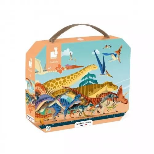 Janod Puzzle za decu Dino - 100 delova Slike