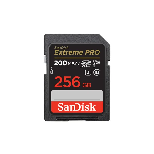  ..SanDisk 256 GB SDXC ExtremePro 200MB/s V30 UHS-I U3