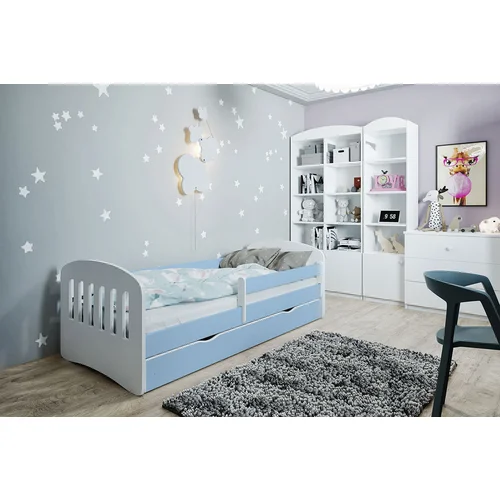 HAPPYKIDS OTROKA POSTELJA EMA 180X80 (VE BARV)-Bela/Modra