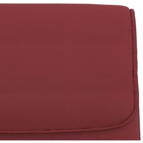  Klupa crvena boja vina 100x64x80 cm od umjetne kože Slike