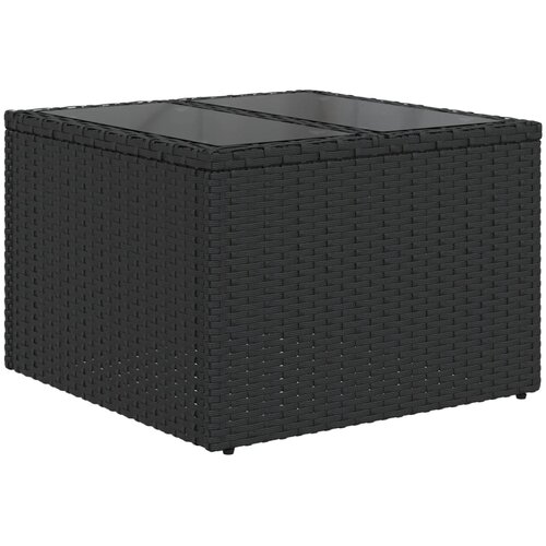  6-dijelni set vrtnih sofa s jastucima crni od poliratana Crna 93 x 62 x 69 cm Slike