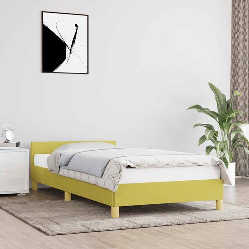  Okvir kreveta bez madraca zeleni 100x200 cm od tkanine Cijene