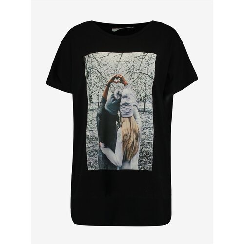 Haily&amp;acute;s Haily ́s Black T-shirt with print Hailys Lia - Women Slike