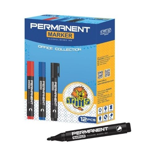 Marker permanent crni milla 1/12 Slike