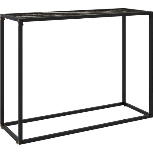  Konzolni stol crni 100 x 35 x 75 cm od kaljenog stakla Cijene