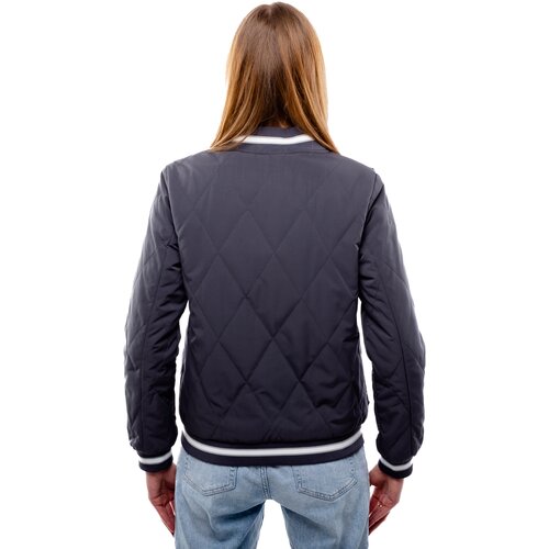 Glano Women&amp;#039;s Quilted Bomber Jacket - dark gray Slike