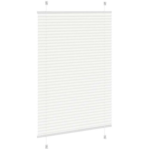 VidaXL Plisirana roleta bijela 85x150 cm &amp;scaron;irina tkanine 84,4 cm Slike